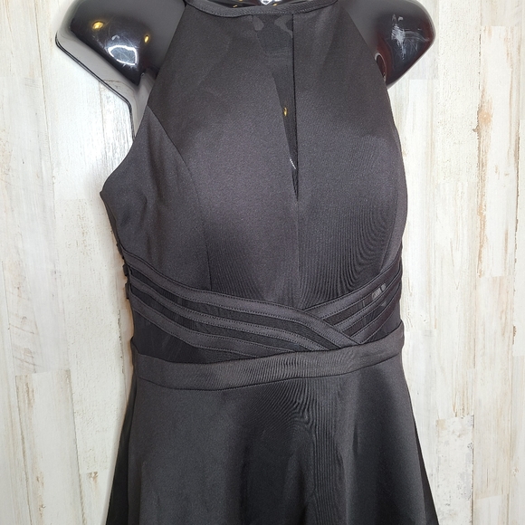 Morgan & Co Black Fit & Flare Dress Party Dance Evening Dress - Picture 15 of 15